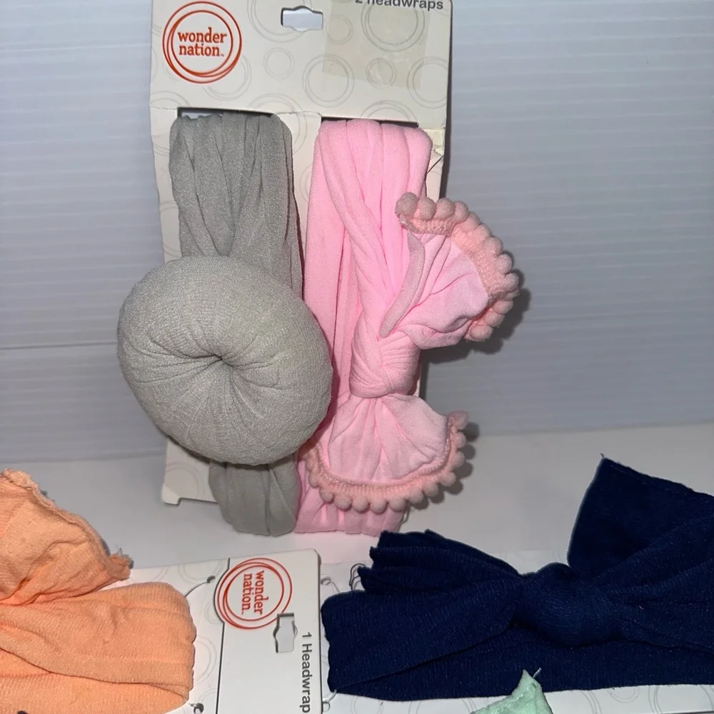 Lot of 8 Baby Girls NEW NWT Headbands One Size Multi-color